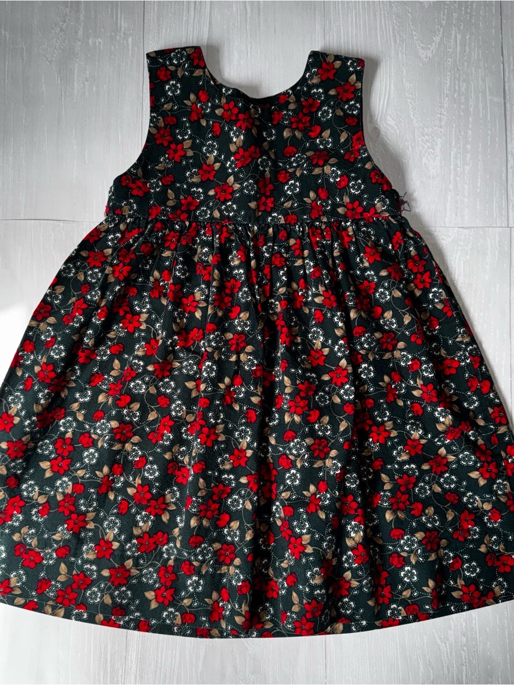 Girls vintage Christmas Floral Dress 2t